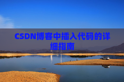 CSDN博客中插入代码的详细指南